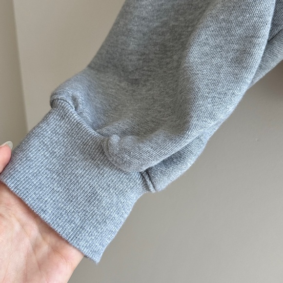 Old Navy Cropped Fleece Zip Up Hoodie, Size Large, Grey - Picture 7 of 16